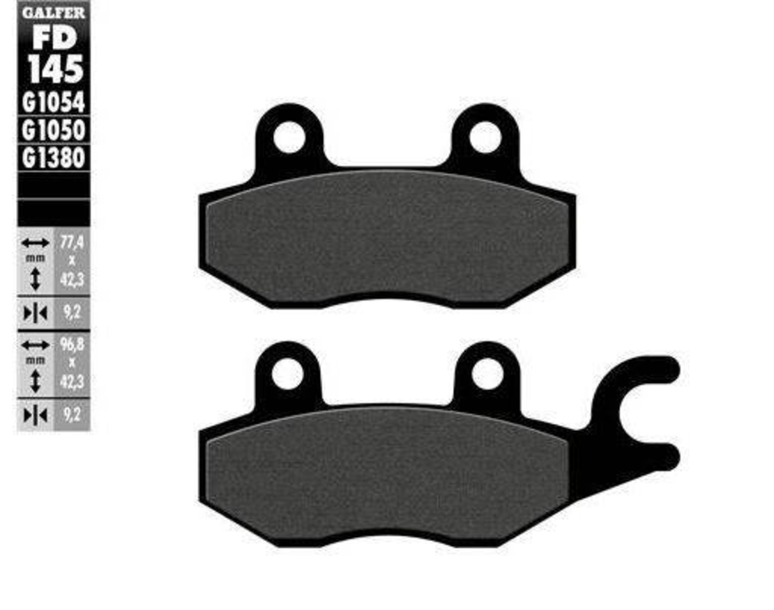 Предни/задни мото накладки Galfer SCOOTER FD145G1050