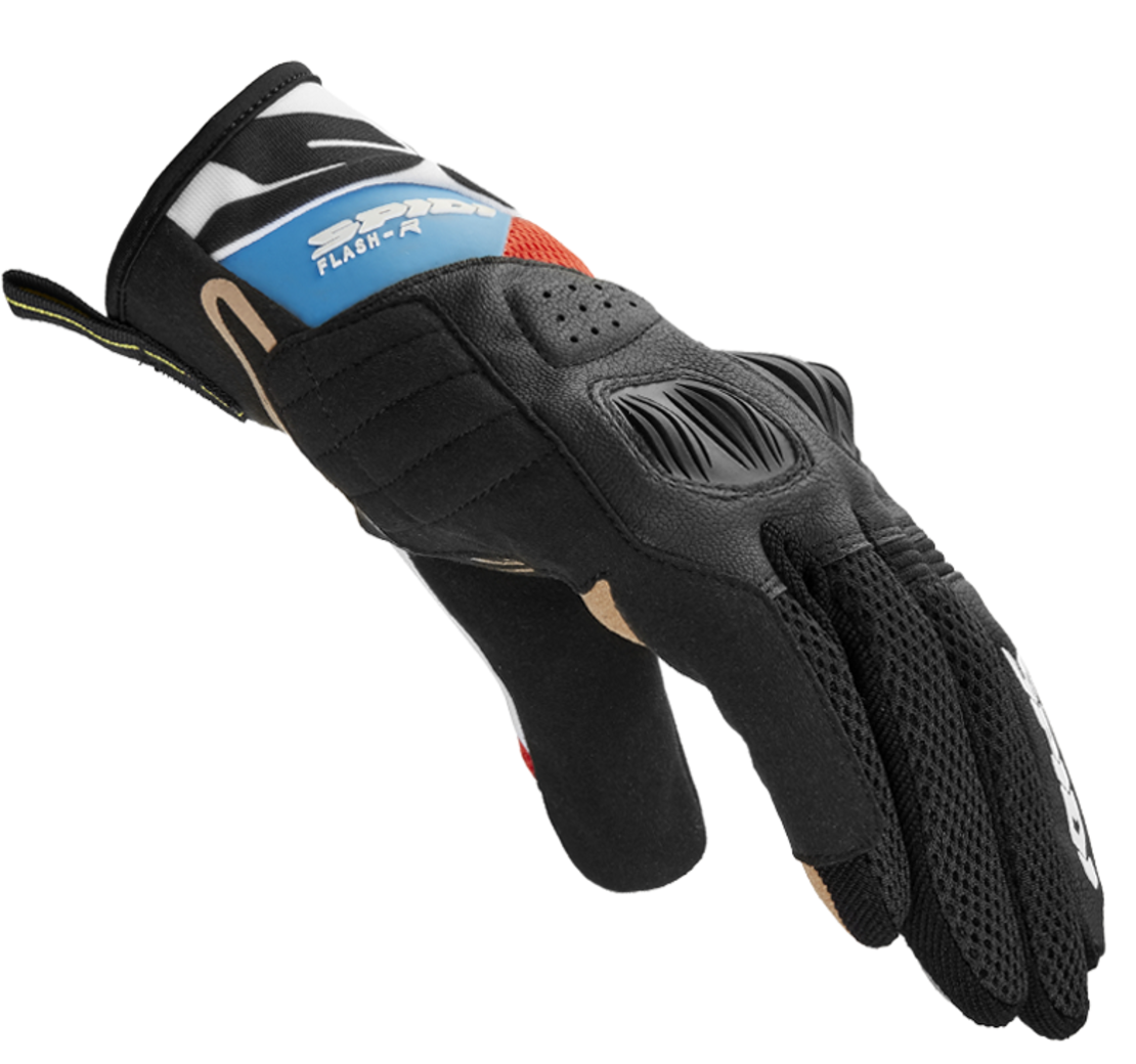 Мото ръкавици SPIDI FLASH-R EVO RED/LIGHT BLUE