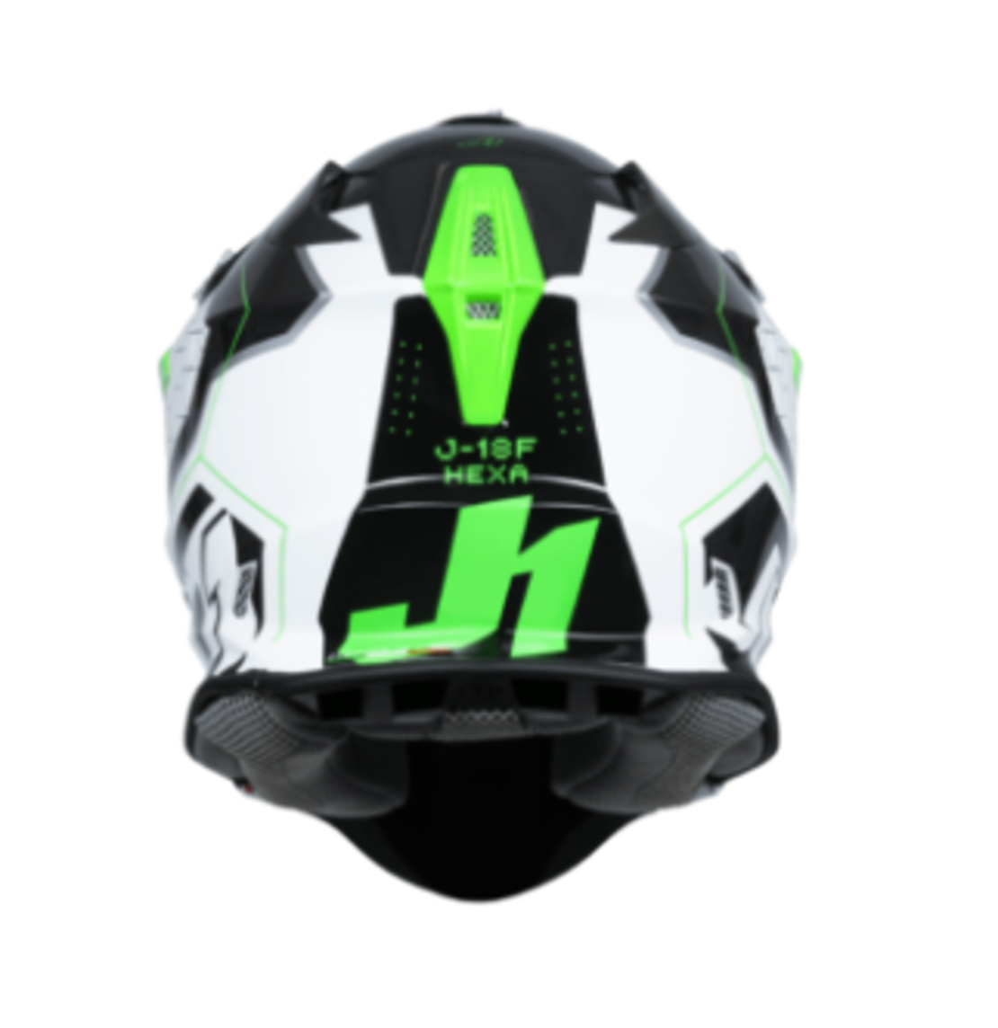 Mотокрос каска Just1 J-18 F Hexa Green Fluo/White/Titanium