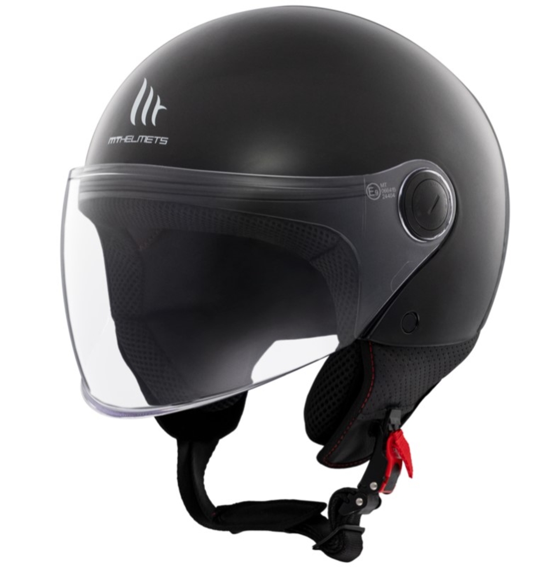 КАСКА ЗА СКУТЕР MT STREET S SOLID A1 GLOSS BLACK