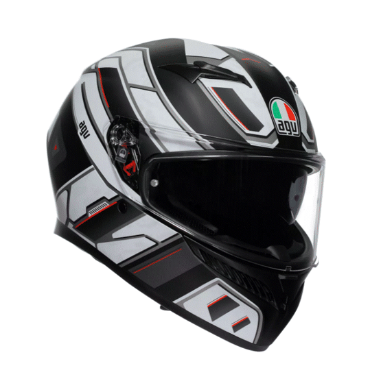 КАСКА  AGV K3 - RIVIA MATT BLACK/WHITE