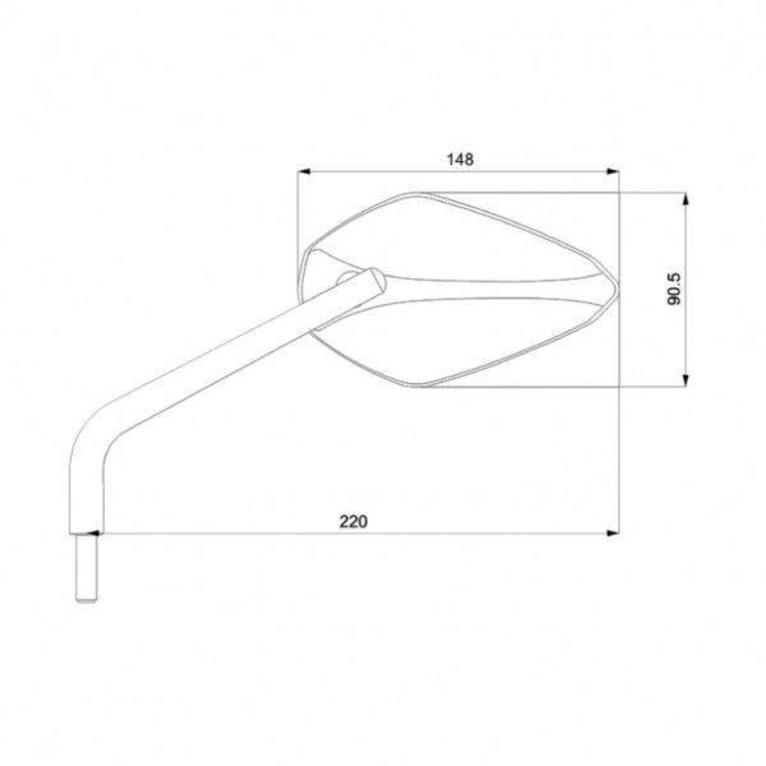 Огледала за мотор BARRACUDA X-VERSION