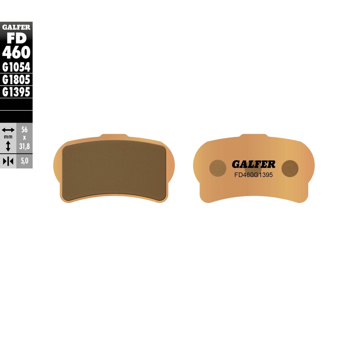 Предни мото накладки Galfer SINTERED COMPOUND FD460G1395