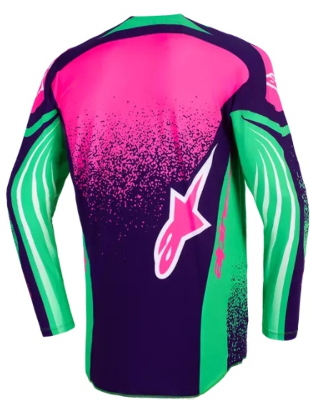 Мотокрос джърси Alpinestars TECHSTAR NOMUR PURPLE/GREEN/PINK
