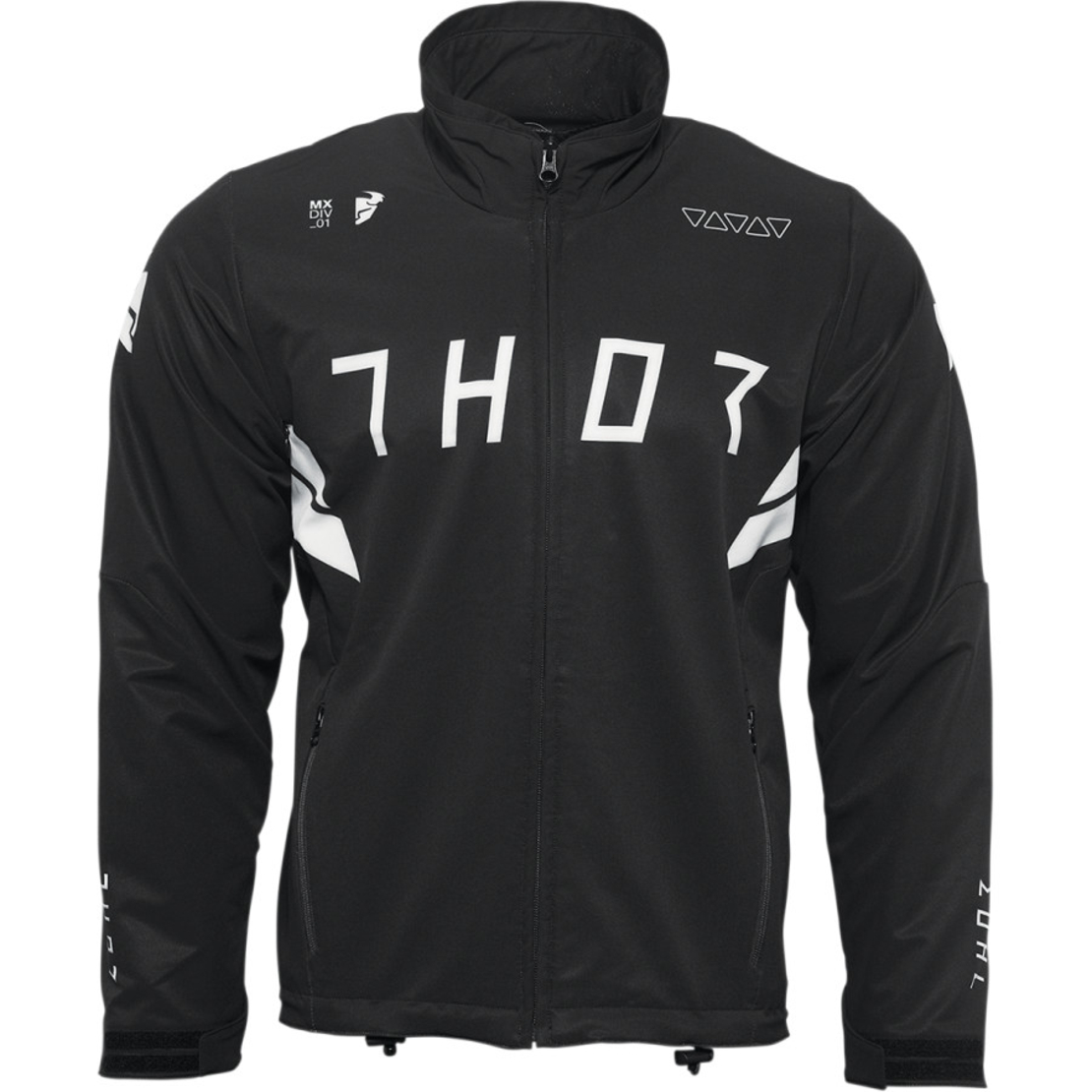 Ендуро яке THOR WARM UP JACKET BLACK/WHITE