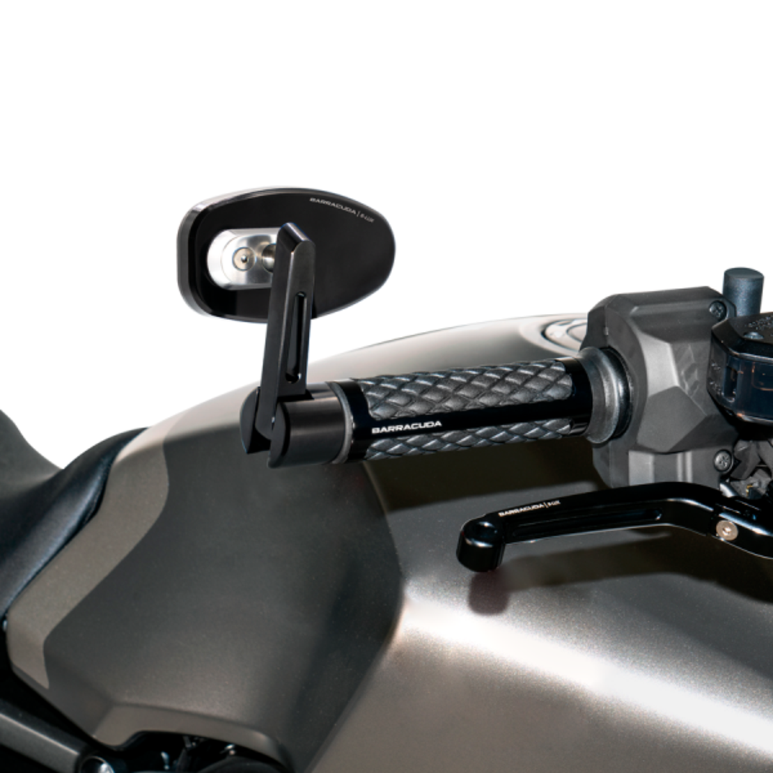 Огледала за мотор BARRACUDA SKIN-R/BAR END BLACK (PAIR)