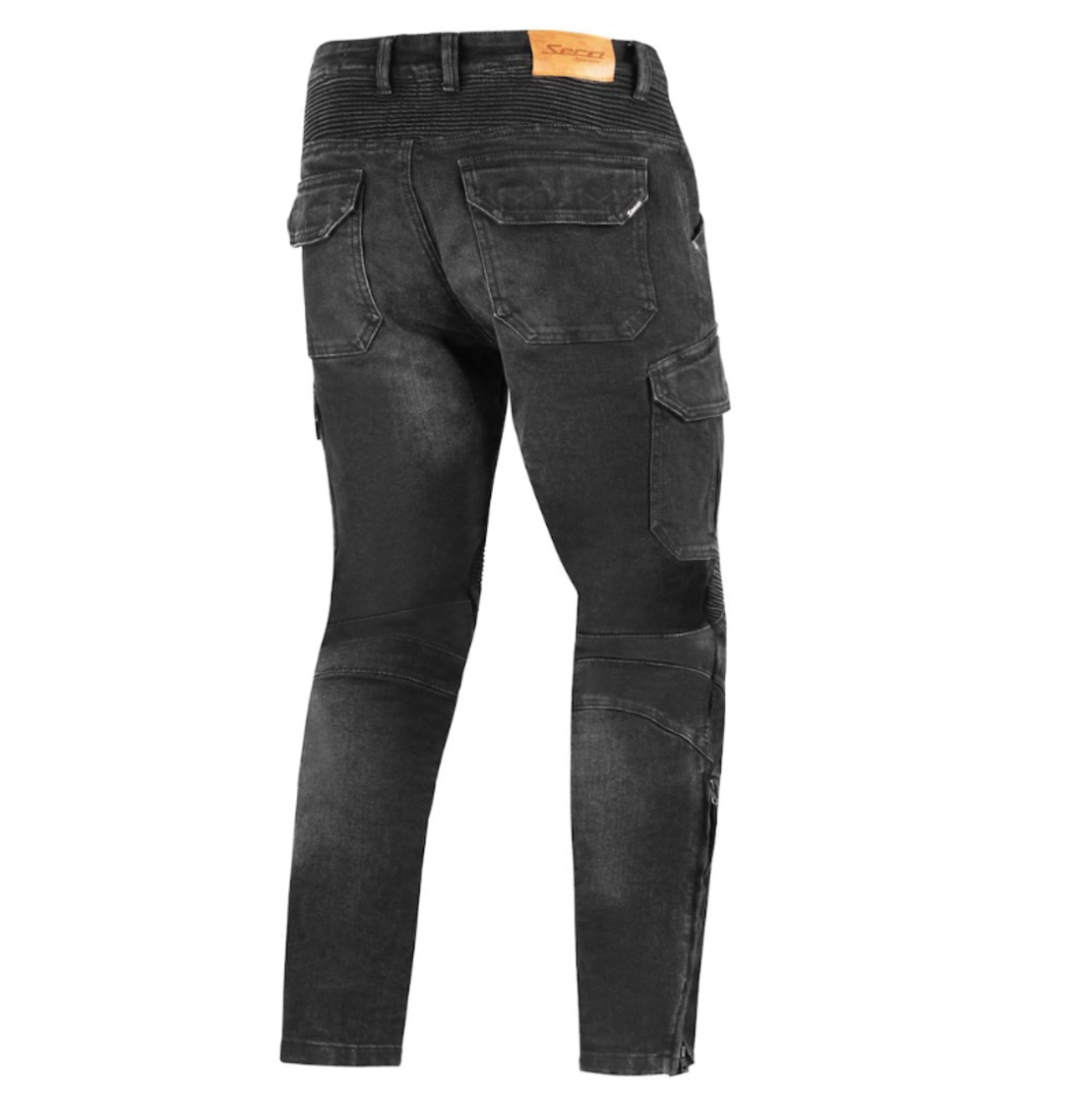 Мото дънки SECA SQUARE II SHORT WASHED BLACK