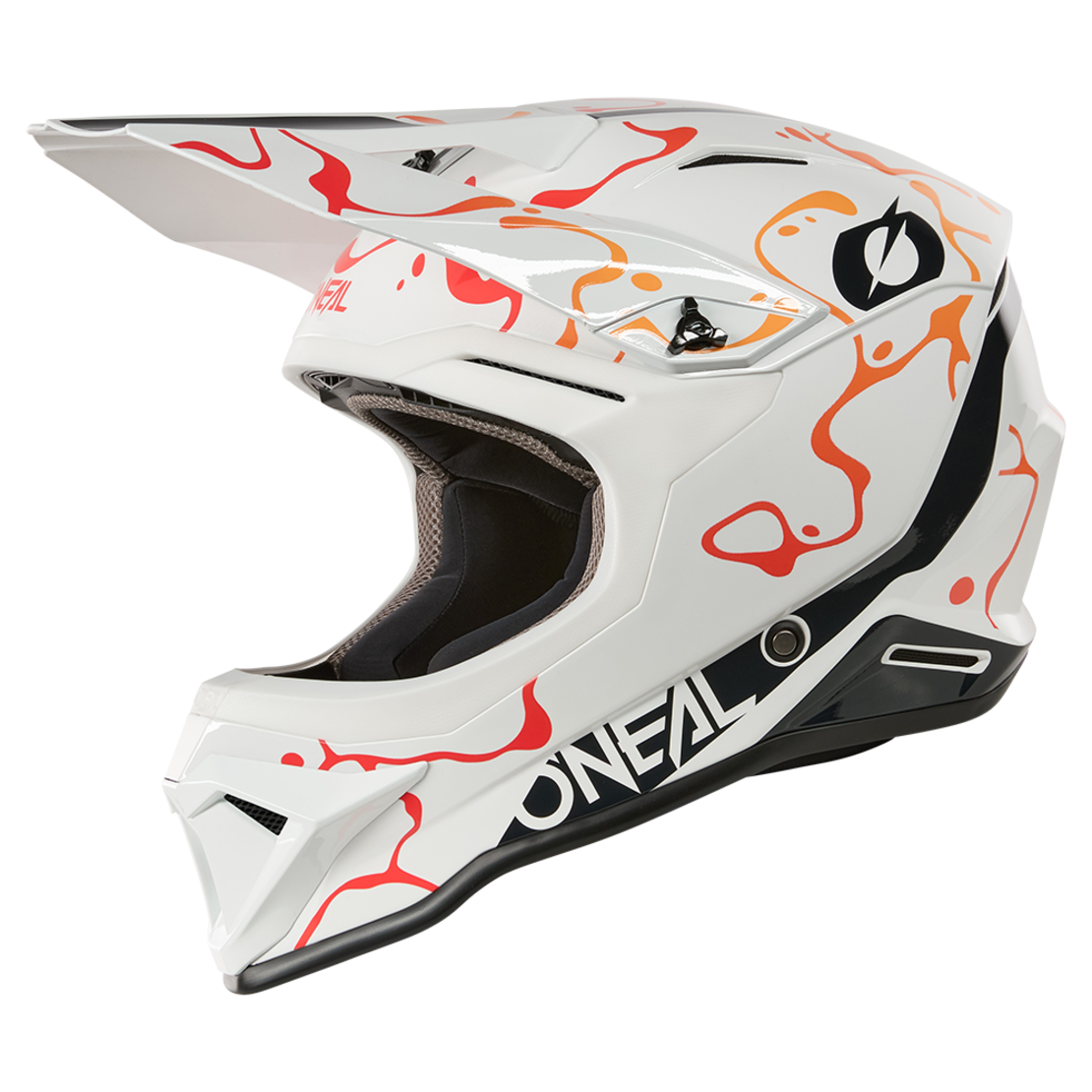 Каска O'NEAL 1SERIES SPLASH WHITE/ORANGE V.26
