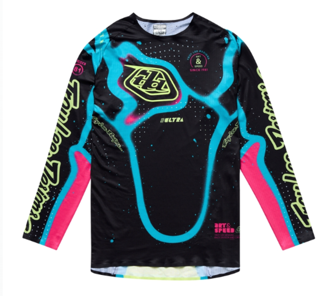 Mотокрос джърси TROY LEE DESIGNS SSE Ultra Membrane Jersey - Black/Yellow