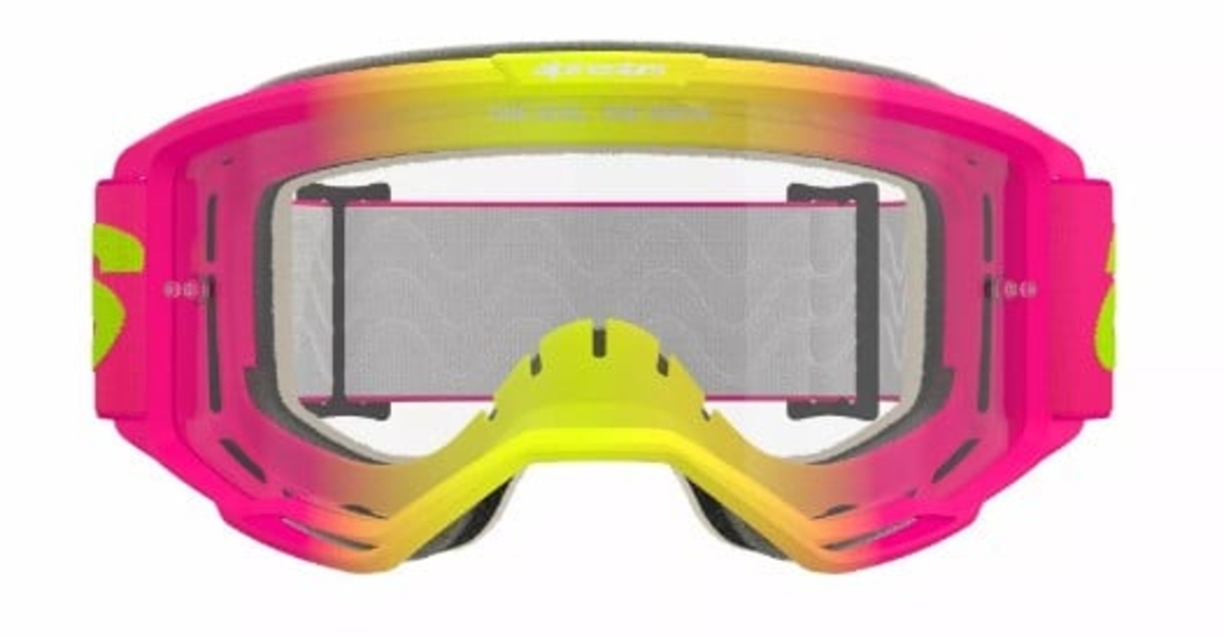 Мотокрос очила ALPINESTARS VISION 5 WORDMARK PINK/YLW CLEAR