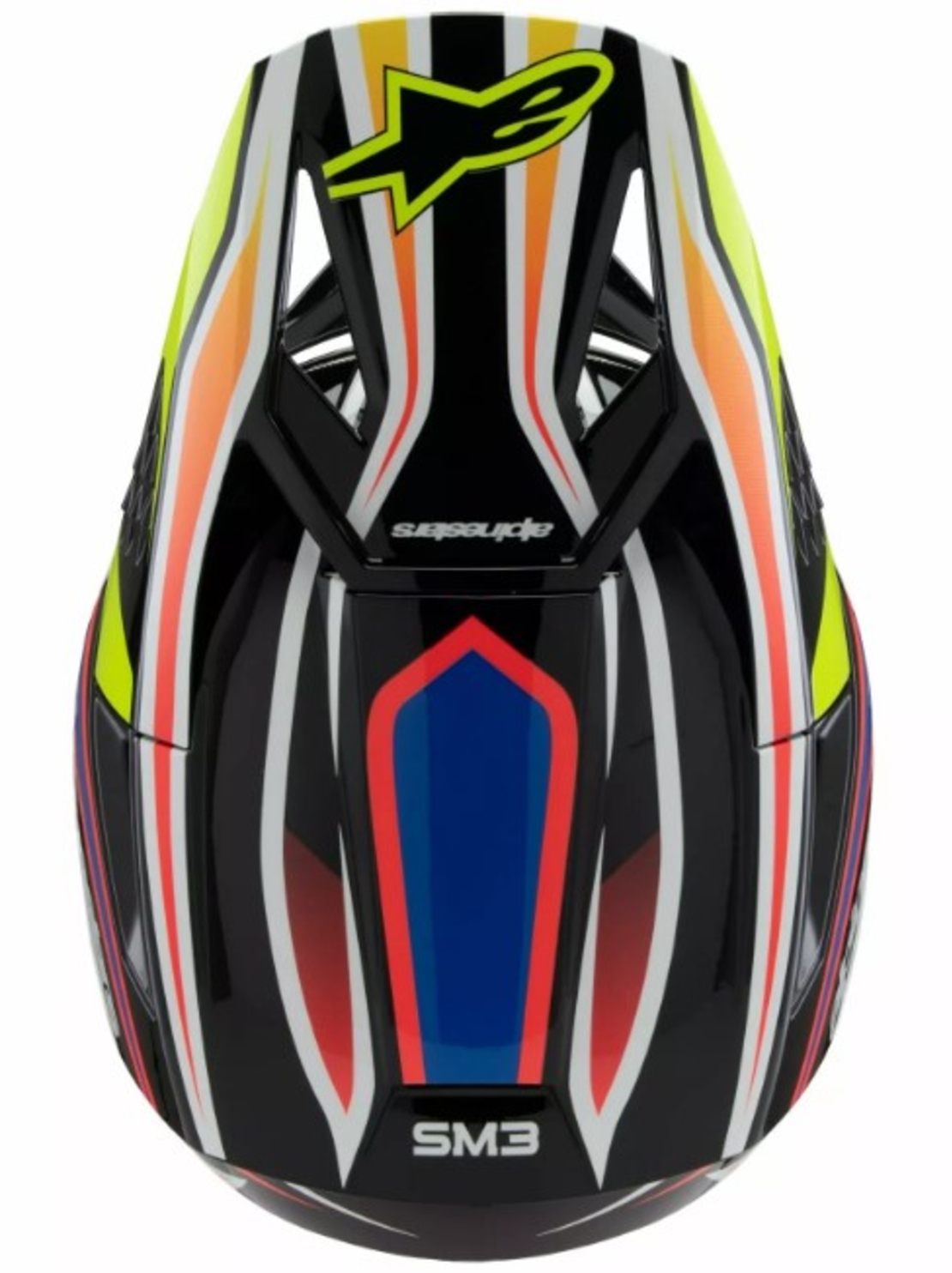 Детска мотокрос каска ALPINESTARS SM3 WURX BLK/YL/B