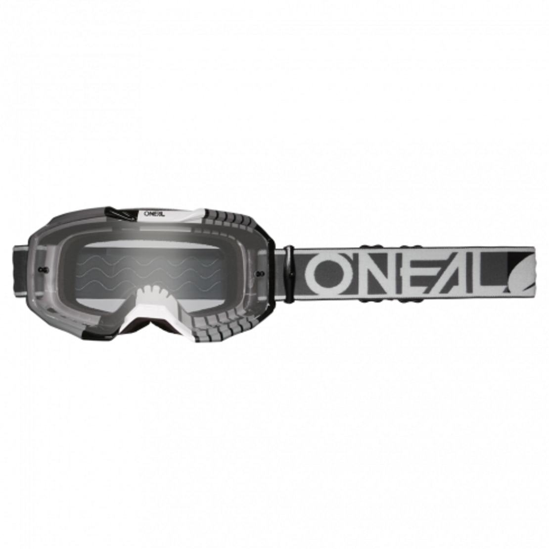 Мотокрос очила O'NEAL B-10 DUPLEX GRAY/WHITE/BLACK - CLEAR V.24