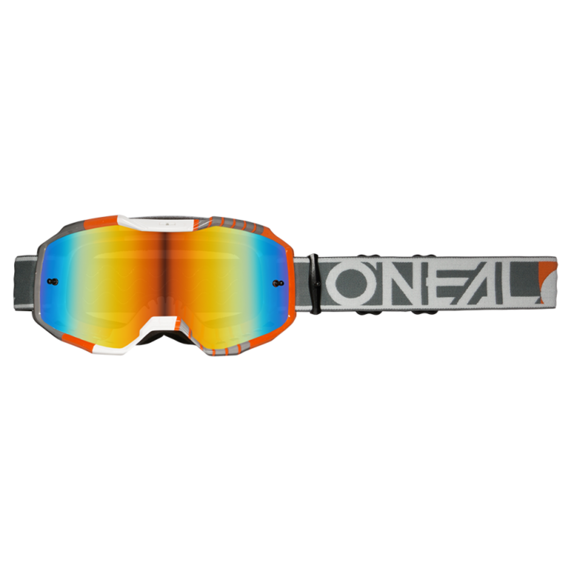 Мотокрос очила O'NEAL B-10 DUPLEX WHITE/GRAY/ORANGE - RADIUM RED V.24