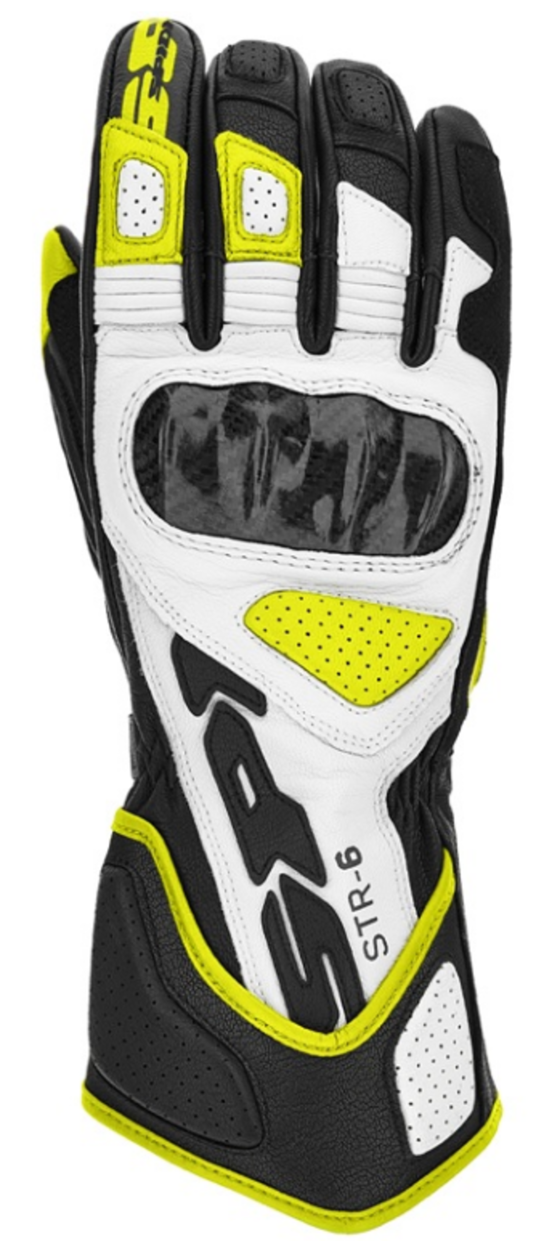Кожени мото ръкавици SPIDI STR-6 Black/Fluo