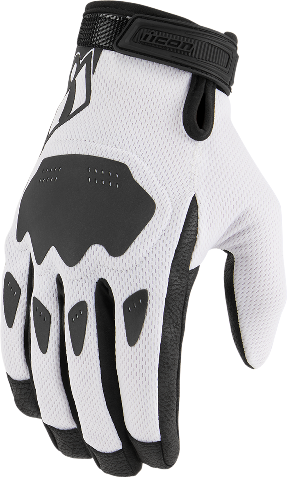 Мото ръкавици ICON HOOLIGAN CE - WHITE
