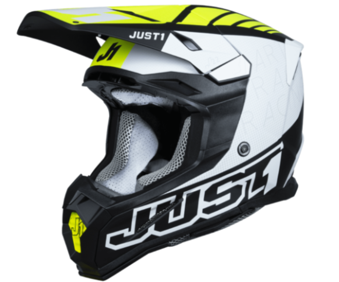 Mотокрос каска Just1 J-22 F Dynamo Fluo Yellow/White/Black