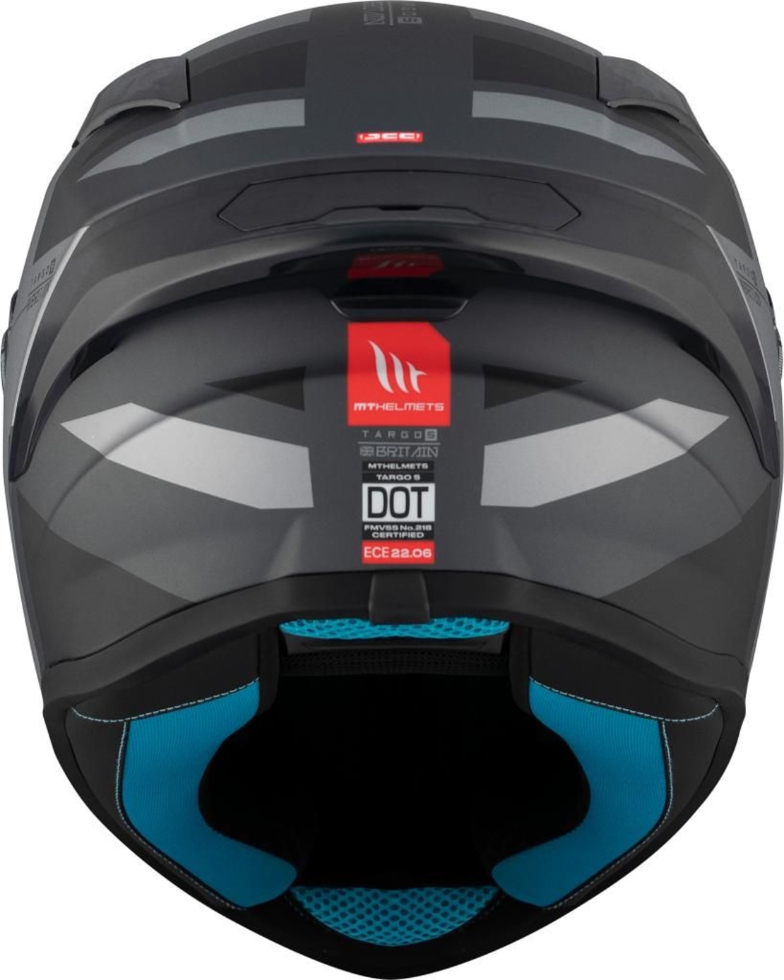 Каска MT TARGO S BRITAIN C2 MATT BLACK/GRAY