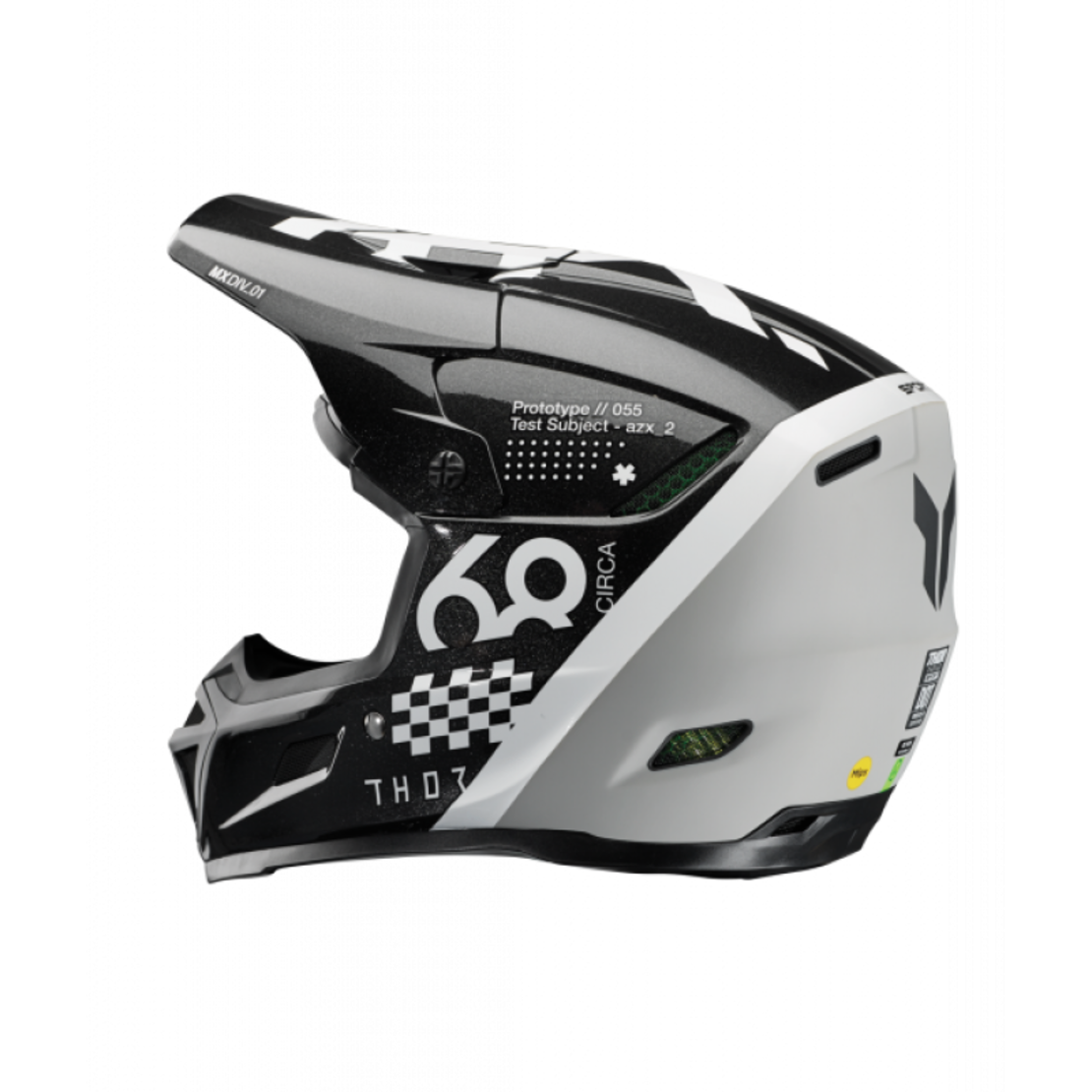 Мотокрос каска THOR REFLEX SPORT RIOT BLACK/WHITE MIPS
