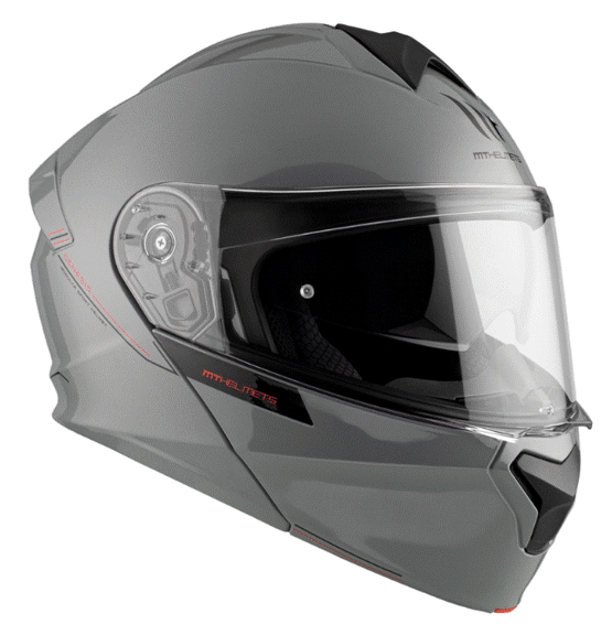 Отваряема каска MT GENESIS SOLID A12 GLOSS GREY