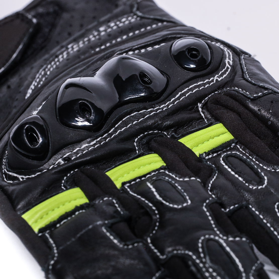 Кожени ръкавици BLACK BIKE SPORTSTER NEON