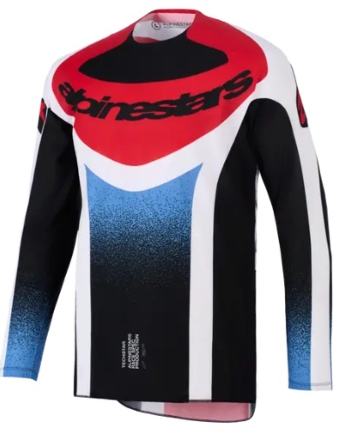 Мотокрос джърси Alpinestars TECHSTAR KNIF BLACK WHITE RED