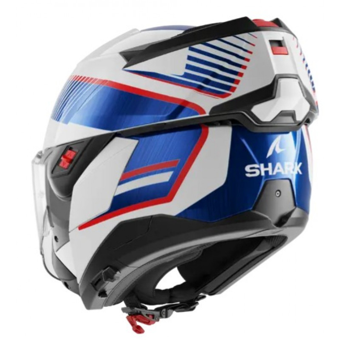 Модуларна каска SHARK OXO SIKTER White Chrome Blue