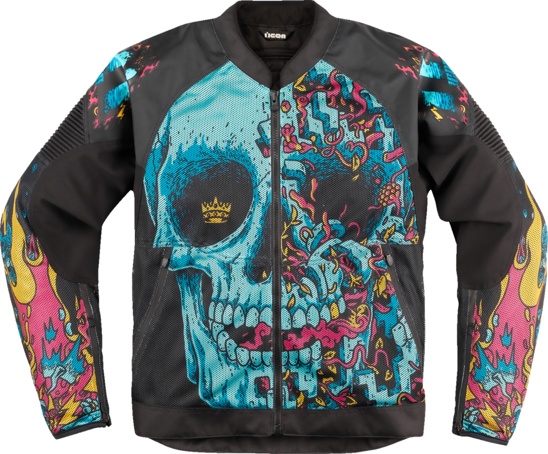 Мото яке ICON Overlord3™ MESH MUNCHIES Turquoise