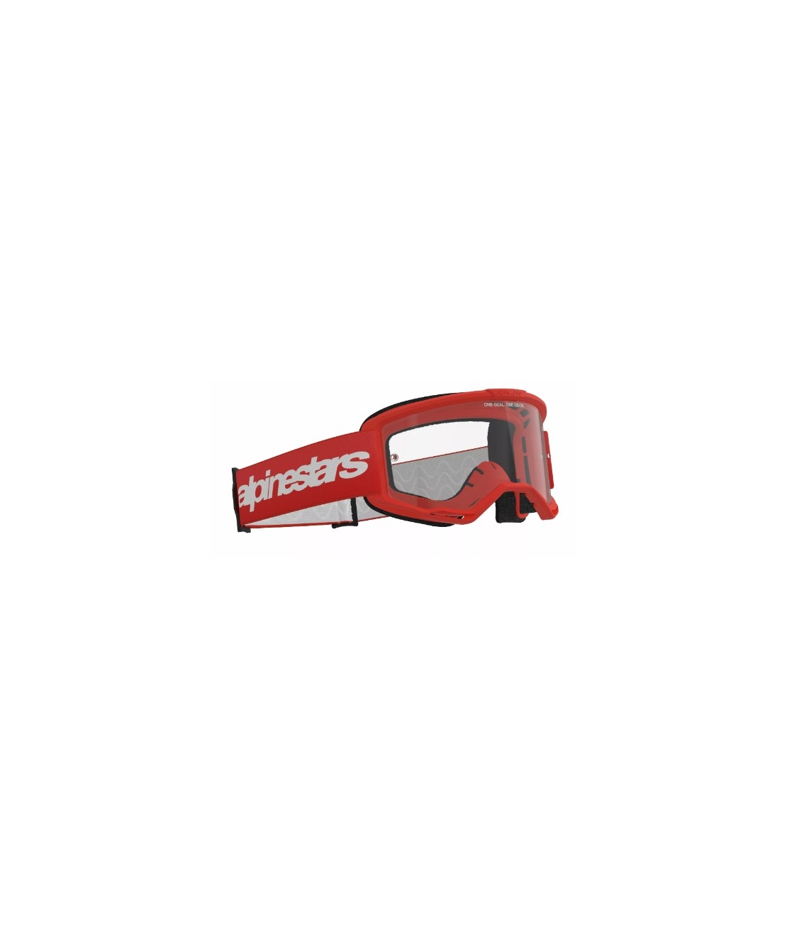 Мотокрос очила ALPINESTARS VISION 3 WORDMARK RED CLEAR