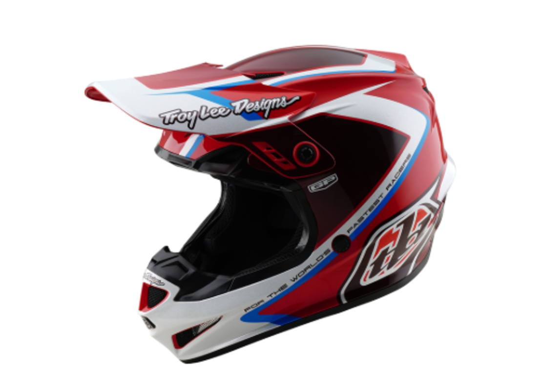 Мотокрос каска TROY LEE DESIGNS GP Shutter - Red/White