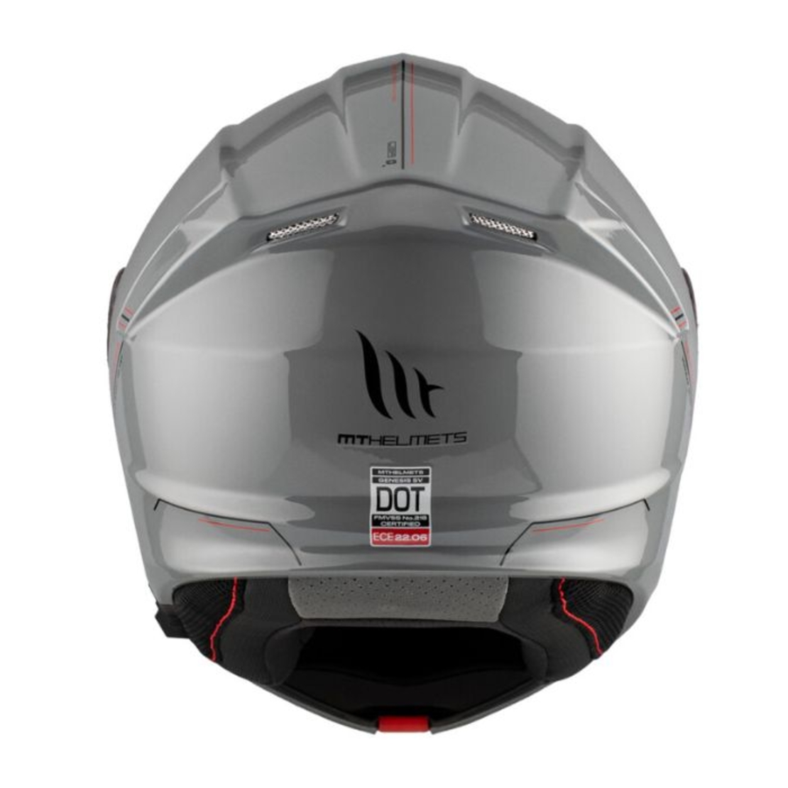 Отваряема каска MT GENESIS SOLID A12 GLOSS GREY