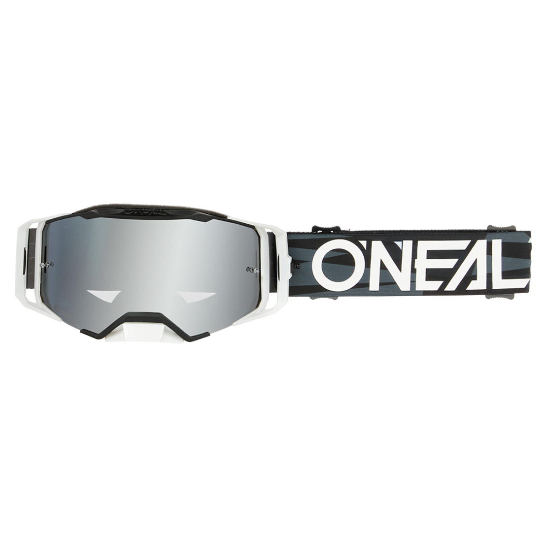 Мотокрос очила O'NEAL B-33 ICTUS BLACK/WHITE - SILVER MIRROR