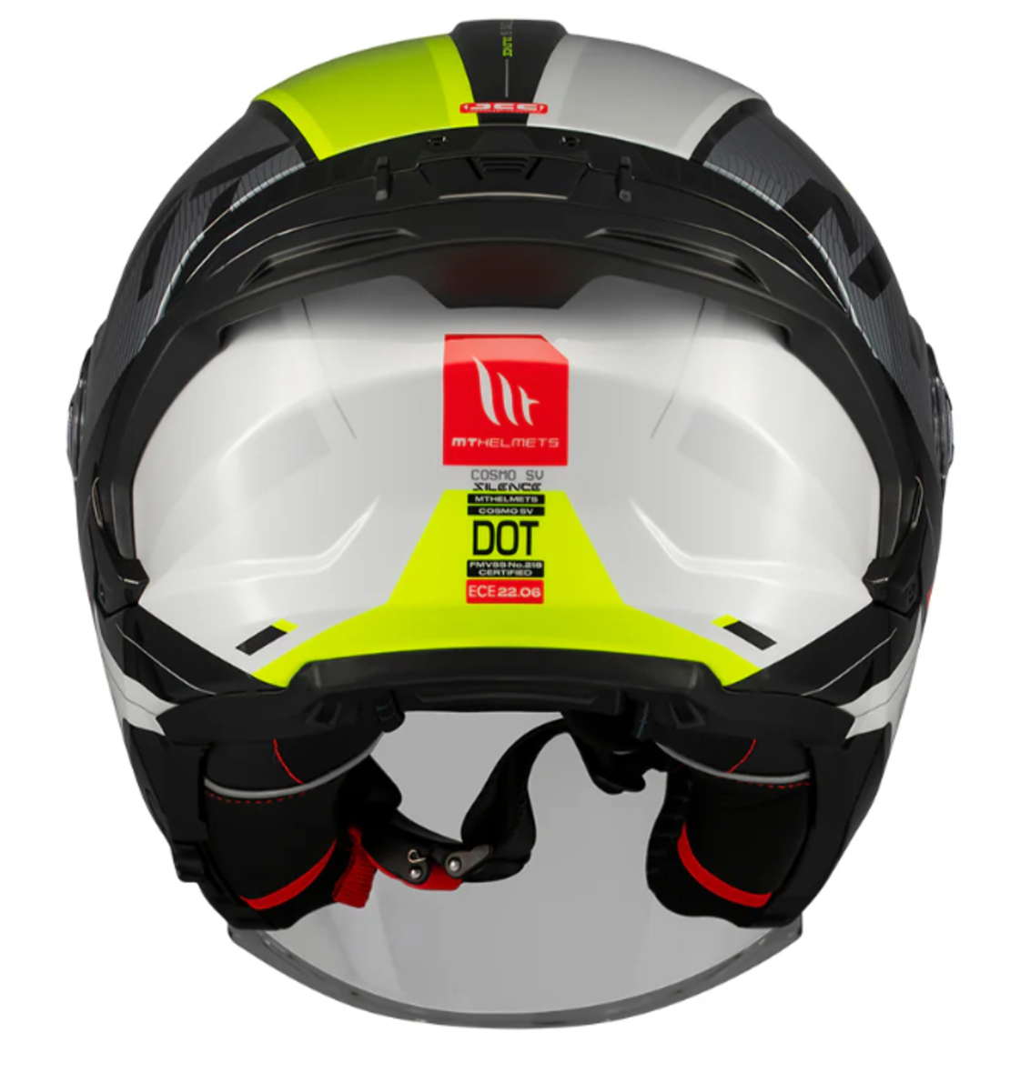 Скутер каска MT COSMO SV SILENCE B3 YELLOW GLOSS