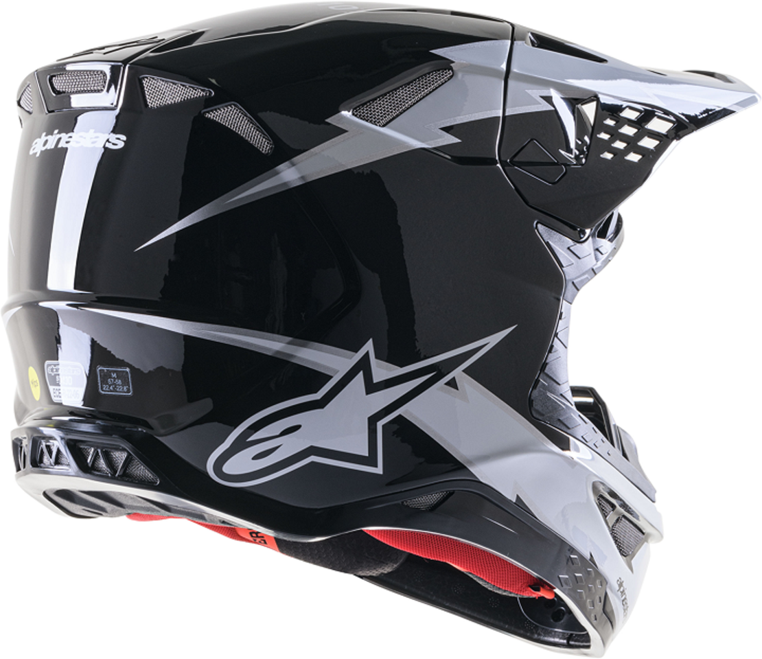 Мотокрос каска ALPINESTARS SM10 AMP BLK/WT
