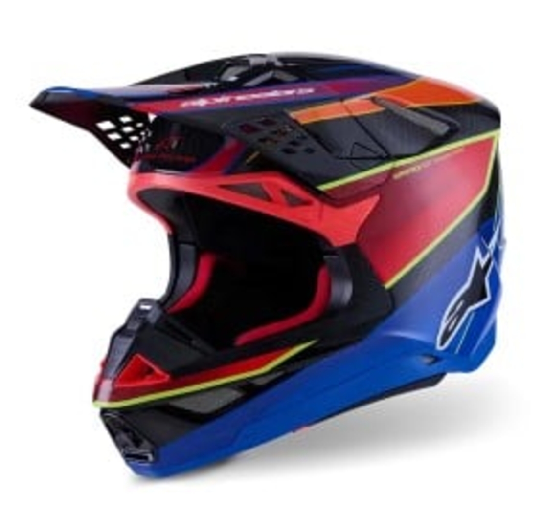 Мотокрос каска ALPINESTARS SM10 ERA BLUE/RED/YL
