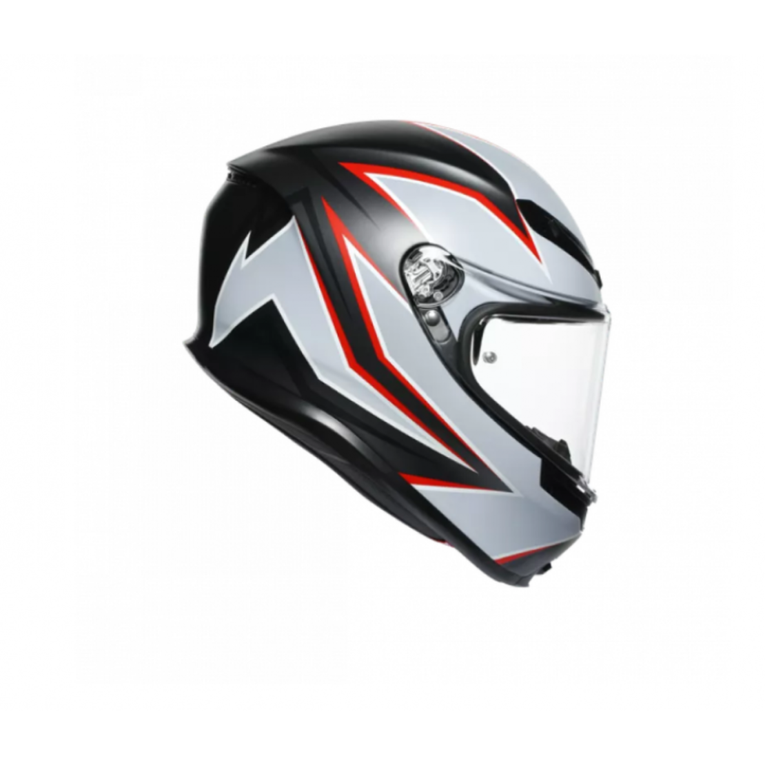 КАСКА AGV K-6 S FLASH MATT BLACK/GREY/RED