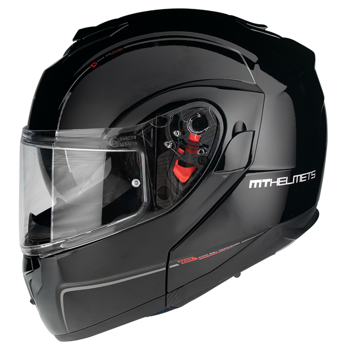 Отваряема каска MT ATOM SOLID GLOSS BLACK