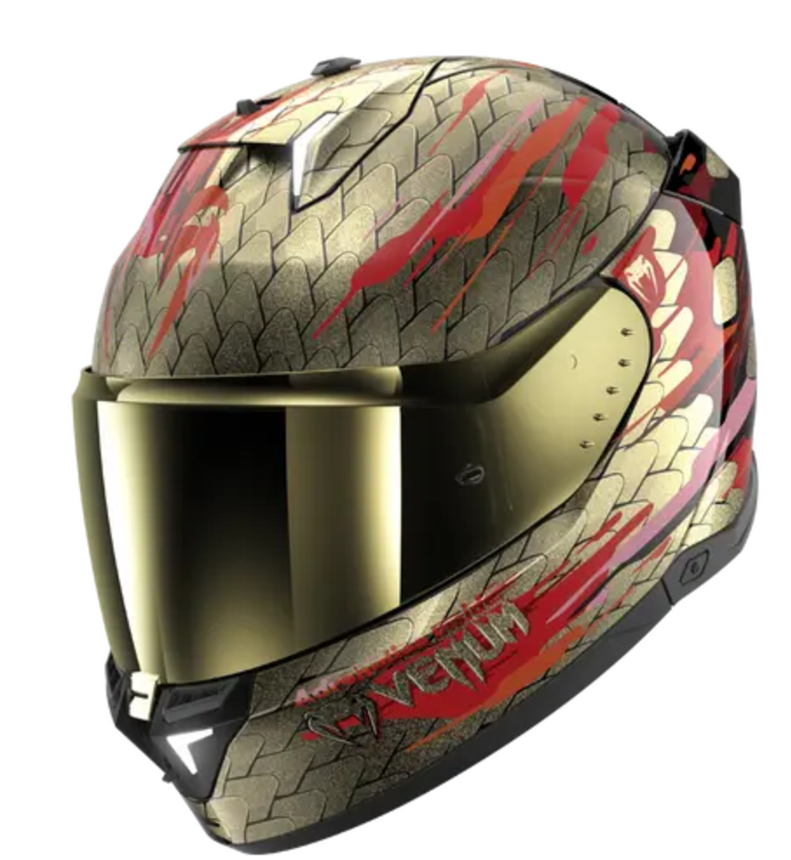 Каска SHARK SKWAL i3 VENUM Black Red Gold