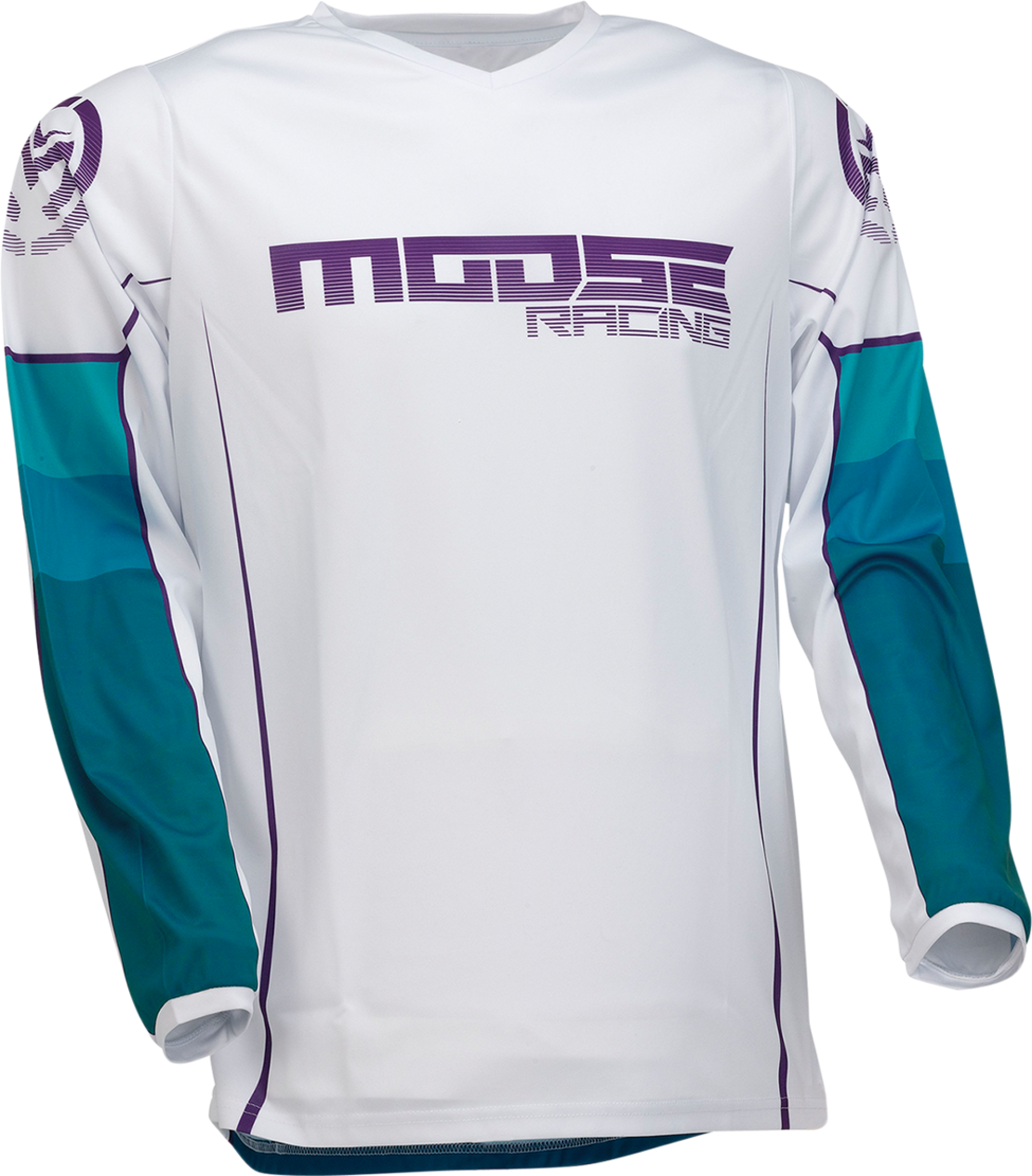 Мотокрос блуза MOOSE RACING QUALIFIER WHITE/BLUE