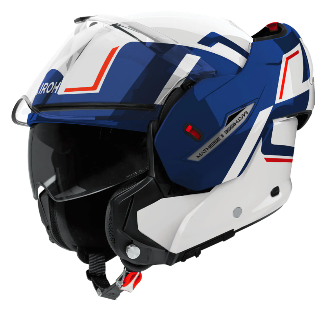 Каска AIROH MATHISSE II GENIUS BLUE/RED GLOSS