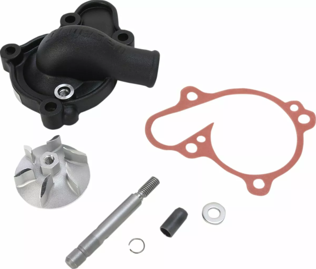 Комплект капак на водната помпа и работно колело BOYESEN COVER/IMP WATPMP YZ125 Black