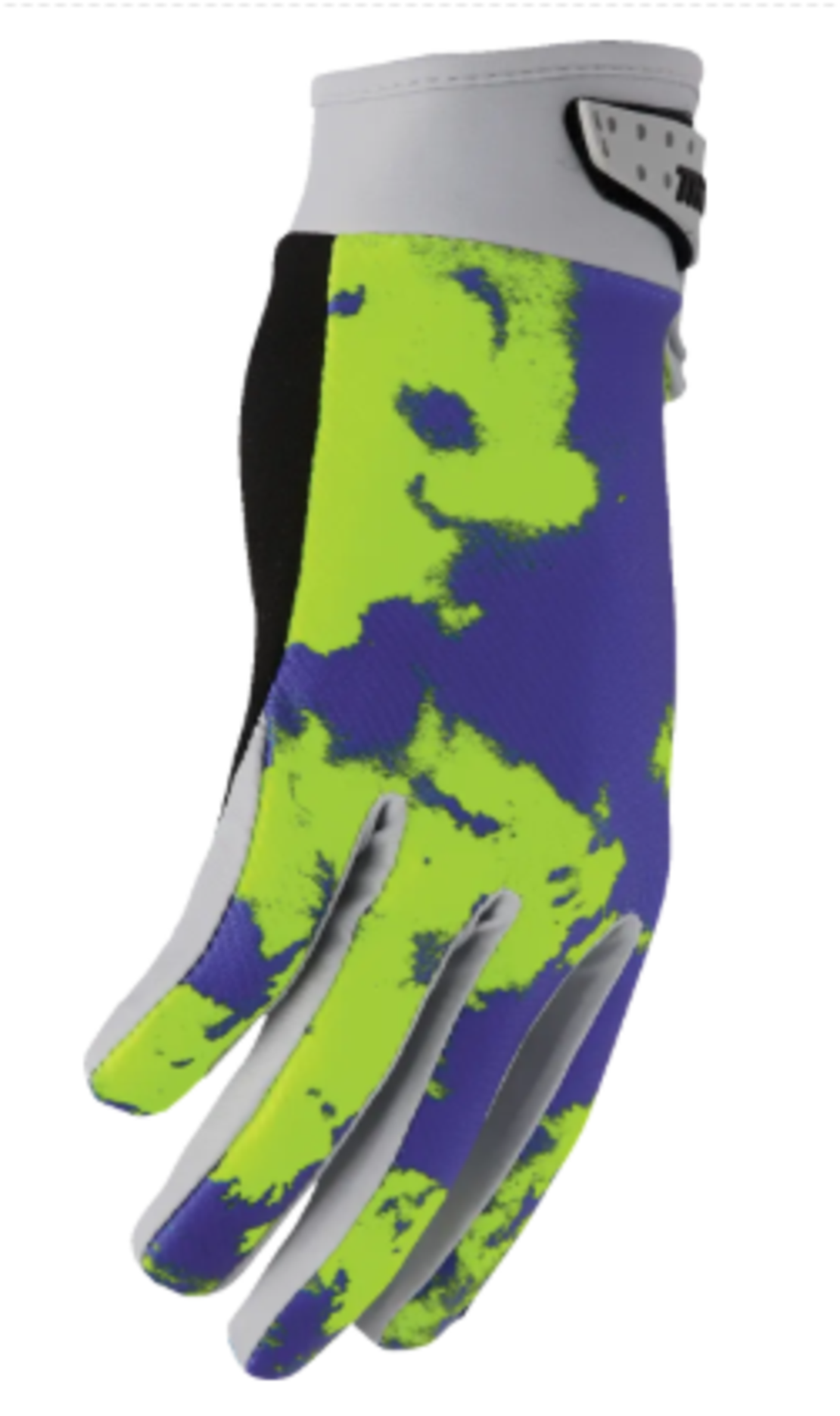 Mотокрос ръкавици THOR LAUNCHMODE BLEACH GRAY/ACID