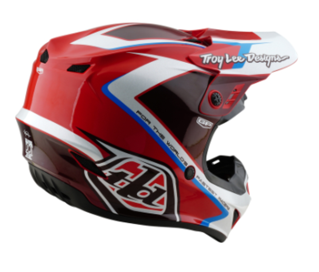 Мотокрос каска TROY LEE DESIGNS GP Shutter - Red/White