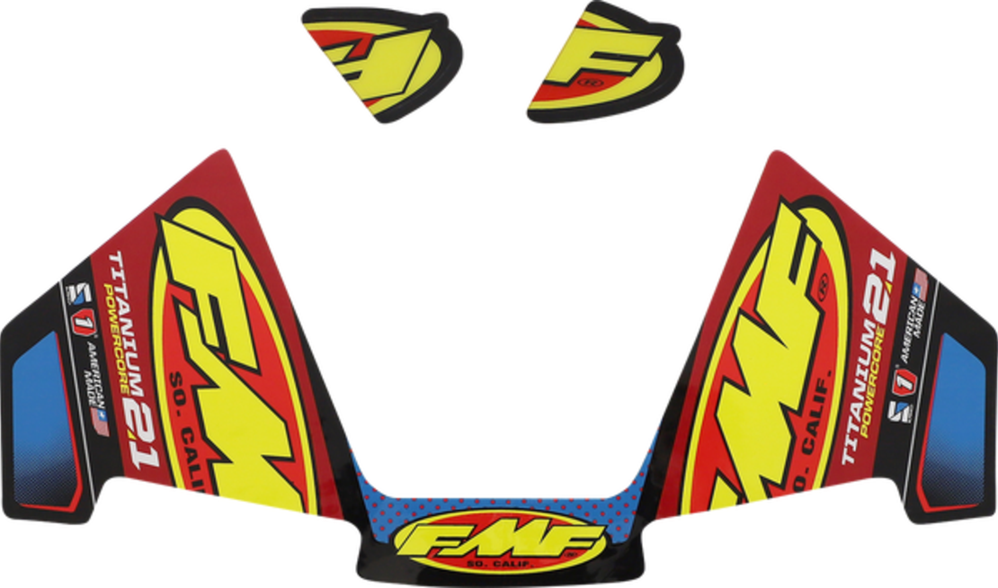 Стикер FMF DECAL PC2.1 TITANIUM(3PC)