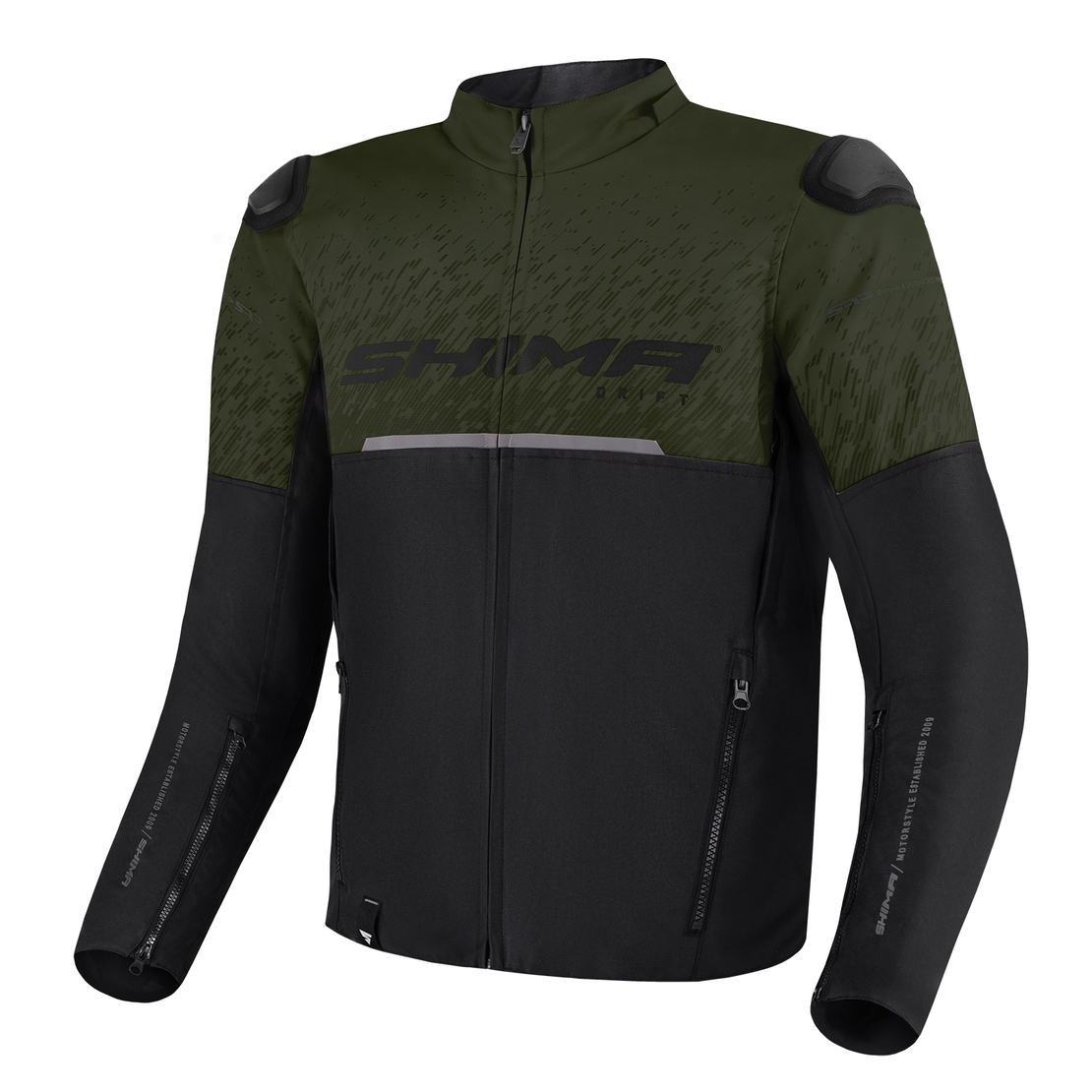 Текстилно мото яке SHIMA DRIFT BLACK/KHAKI