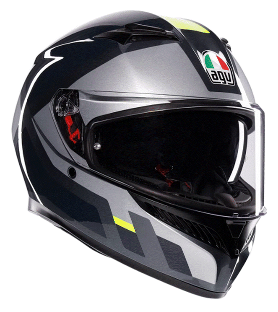 КАСКА AGV K3 SHADE GREY/YELLOW FLUO