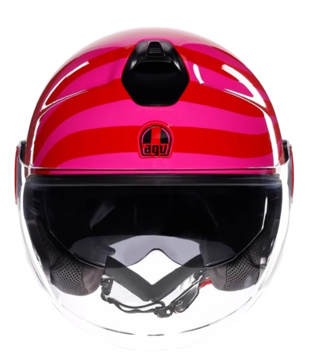 Каска за скутер AGV ETERES TROPEA RED/PINK