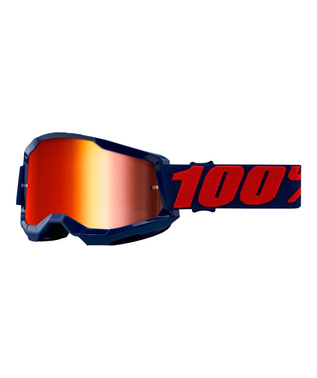 Мотокрос очила 100% STRATA2 MASEGO-MIRROR RED