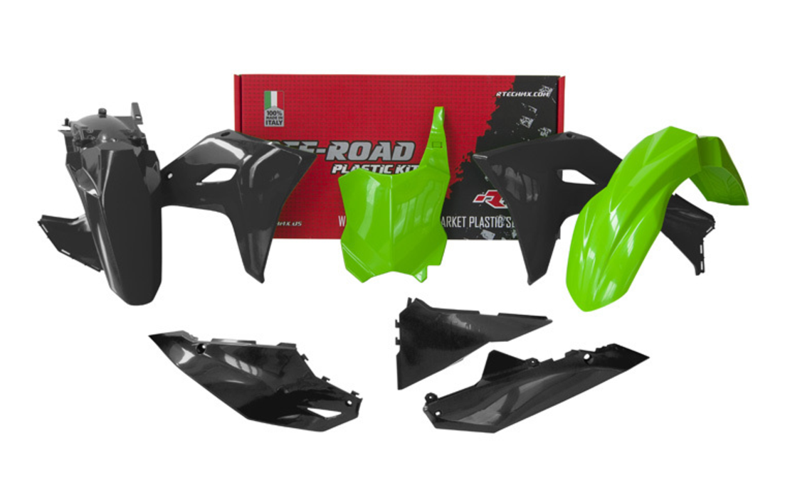 Комплект пластмаси RACETECH Plastic Kit 5 pcs Kawasaki KXF 450 2024 (Green/Black)