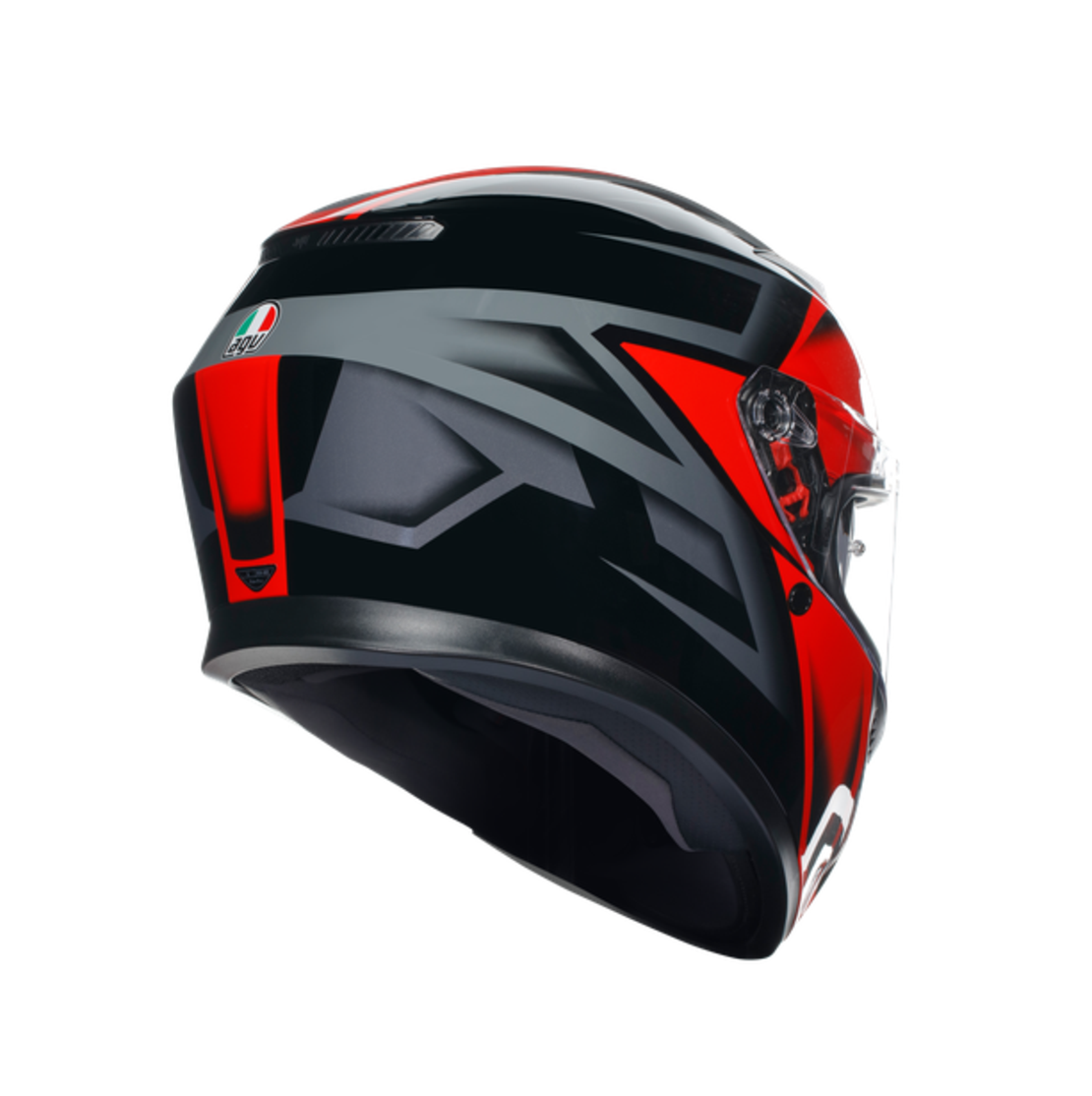 КАСКА  AGV K3 -COMPOUND BLACK/RED