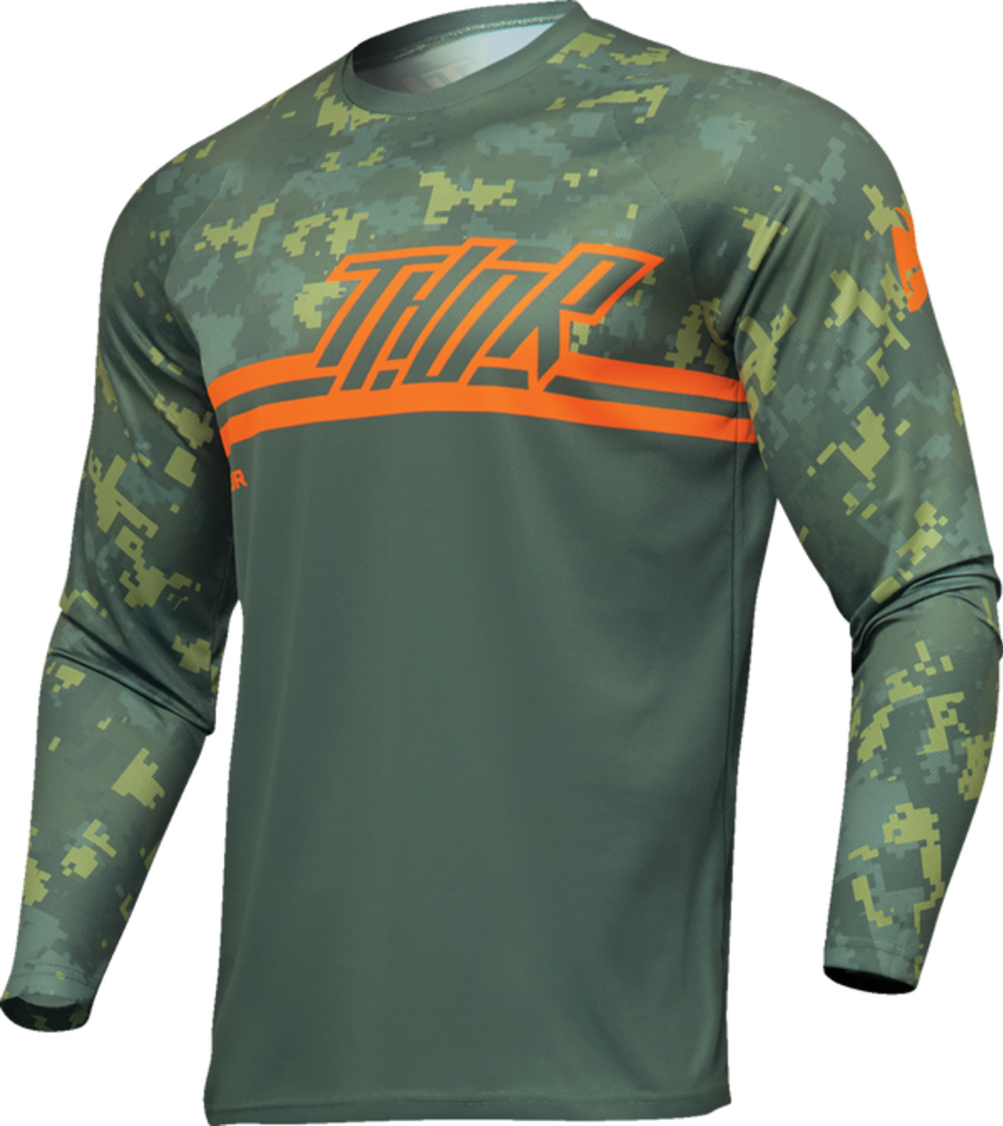 Мотокрос джърси THOR SECTOR DIGI GREEN/ORANGE